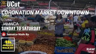 Coronation Market Downtown Kingston Jamaica Before Lock Down 2021