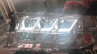 Фары тюнинг LED для Land Cruiser 200 2016- дизайн Lexus / Land Cruiser 200 Headlights Lexus Style