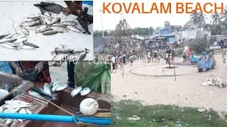 Beach side view 2021| Kovalam Beach Full View | Kovalam fishing | bay of bengal | #staytunegold