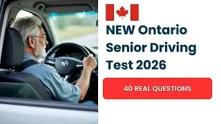 NEW Ontario Senior Driving Test 2026 | 40 Real Questions & Answers