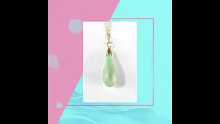Fabulous Jade Necklace Solid Gold Necklace 14KT 17
