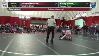 182 Andrew Henschel WORLD GOLD vs Kenny Hesse Scoring Edge 6476361104