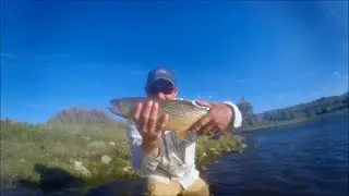 Float fishing the Upper North Platte River with High Plains Fly Fishing near Saratoga, Wy.