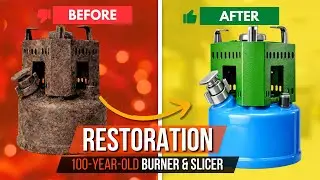 Amazing Restoration of a Rare 120-Year-Old Mystery Burner & Slicer