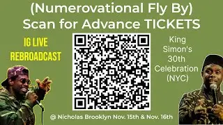 Numerovational Fly By REBROADCAST...about 30 yr Celebration coming to Nicholas Brooklyn