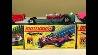 Matchbox Superfast cars with H-type boxes