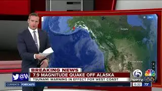 Alaska earthquake prompts tsunami watches, warning