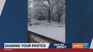 PHOTOS: Snow impacting Central Georgia. Here's a look at photos shared with the 13WMAZ newsroom