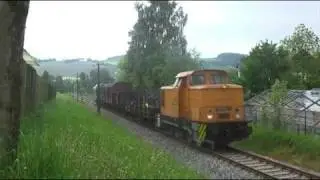 V60 / BR106 Fotozug Schwarzenberg Markersbach Erzgebirge VSE | German freight train