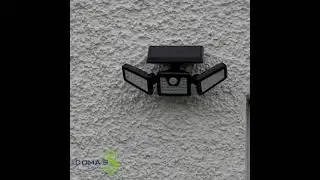 Foco LED solar giratorio con sensor de movimiento