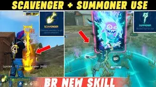 Scavenger + Summoner Use In Br Ranked || Summoner Use Kya Hai || Br Ranked New Skill Summoner