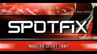 Spotfix: A Bold Sport Display Font for Impactful Design