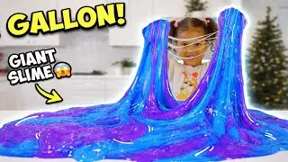 How to Make GIANT Fluffy Slime | DIY Slime Tutorial for Kids