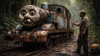 ASMR Train Restoration: Reviving Thomas the Tank Engine