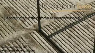 Tapis haut de gamme taupe Reflect par Ligne Pure