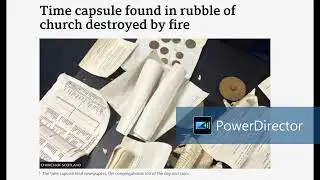 Excerpt from the BBC News article &ldquo;Time capsule found in rubble of church destroyed by fire&rdquo;