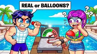 RUMI & JINU Plays If the Balloon Pops, Remove a Layer of Clothing in Roblox! (Kpop Demon Hunter)