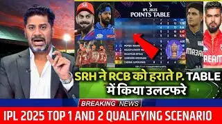SRH ने RCB को हराते P. TABLE में किया उलटफरे | IPL points table 2025.