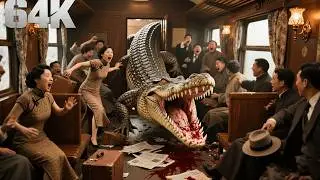 MEGA CROCODILE 2 | Passengers Fight for Survival as Huge Crocodile Attacks Train