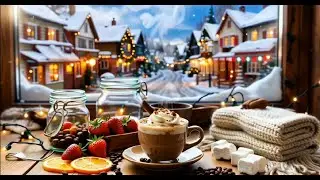 Cozy Winter Jazz Live ☕ Smooth Jazz Cafe Ambience | Fireplace & Relaxing Coffee Music