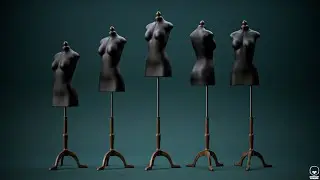☑️ Female Mannequin Torso - 3D Model - Turntable #fashion