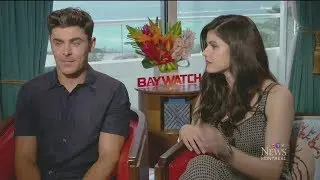 On-one-on with cast of 'Baywatch' movie