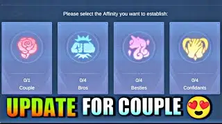 NEW UPDATE FOR MLBB COUPLES | AFFINITY SYSTEM ❤️ | MOBILE LEGENDS BANG BANG