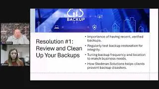 Review and clean up back ups