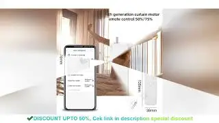 S Wave Smart Curtain Track System Tuya Smart Life APP WiFi Zigbee Remote Control Curtains