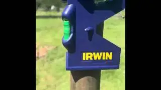 Installing pipe fence around the house 
