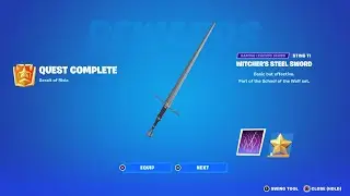Deal melee weapon damage to opponents - GERALT OF RIVIA QUESTS CHALLENGES In Fortnite!