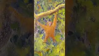 orang utan oil painting #oilpainting #&ouml;lmalerei #painting #art #artforsale #landscapepainting #kunst