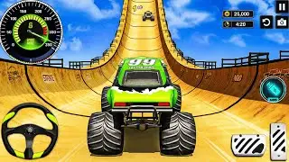 Monster Truck on IMPOSSIBLE Tracks - One Wrong Move = GAME OVER 😱
