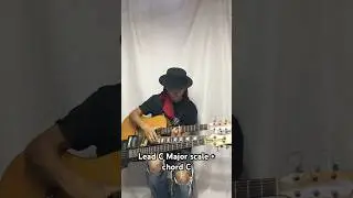 Lead C Major scale + chord C  improvise #soloartist  #solo #guitar