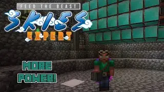 FTB Skies Expert Ep 76 - Flux Networks Power Storage, and Making Flux Infused Diesel!