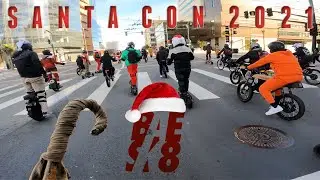 Epic BAESK8 x SANTA CON SF 2021 Group Ride Gets Scrooged!!