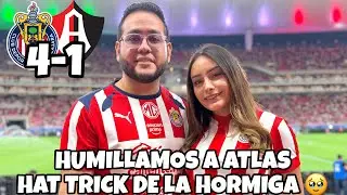CHIVAS 4-1 ATLAS | HUMILLAMOS AL RATLAS JAJA PARTIDAZO 🐐🔥 | #futbol #refuerzo #chivas 