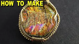 Dichroic Fused Glass Octagonal Cabochon Faceted on Faceting Machine, Project Tutorial