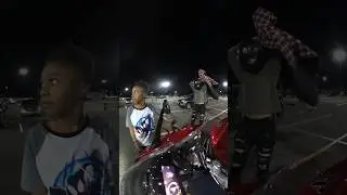 I let a little kid rev my Triumph