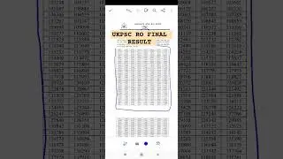 UKPSC RO ARO FINAL RESULT 2025 #exam #education #ukpsc