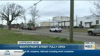Cape Fear Memorial Bridge exit onto Front St. reopens, railroad crossing work complete