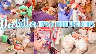 EXTREME DECLUTTER TOYS AND KID CLOTHES | extreme declutter and purge SERIES | CLEANING MOTIVATION