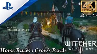 Horse Races in Crow&rsquo;s Perch - Stake: 50 Crowns | The Witcher 3 Wild Hunt | @Mr.SoothingGamer