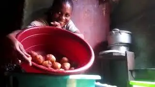 Making chimchim  for sale New business #viralvideo #comedy #business 