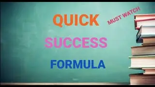 Quick success formula II Dr APJ Abdul Kalam sir ll GK  RC TUTORIAL