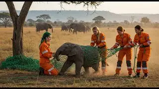 Rescue Story: Lara & Team Save Trapped Elephant Calf 🐘 | Wildlife Rescue Mission