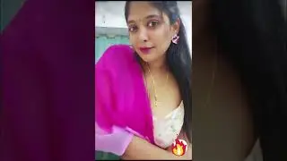 Pink saree || anu bhabhi || tango live || anuvlog || anu official || now cooking time || anu Telugu