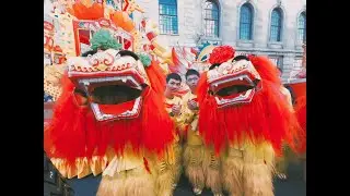 Using the new Fujifilm Instax Wide Evo camera at the Chinese New Year Parade in London