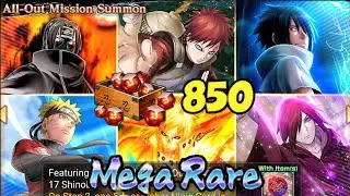 Test! Full Step 850 Shinobites on All-Out Mission Summon No.17 | Naruto x Boruto Ninja Voltage