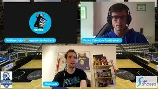 Charlamos con Guillem Colom jugador de Andorra,conduce Pedro Palacios.